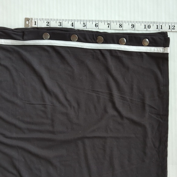 NWT NOBO Stripe Midi Dress with Snap Junior Medium Black White 7-9 - Picture 12 of 13